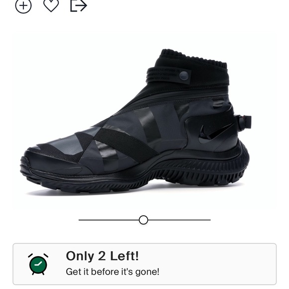 SOLD Nike NSW Gaiter Boot NikeLab Anthracite Black Orange AA0530 001 Men Size 10 - Picture 3 of 14